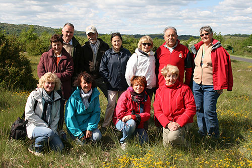 Les participants à la sortie botanique du 21 mai 2015